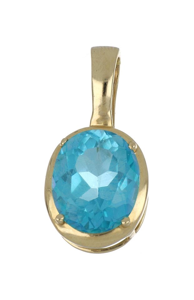 Paraiba Topaz Ladies Pendant (Paraiba Topaz 6 cts.) Not Net