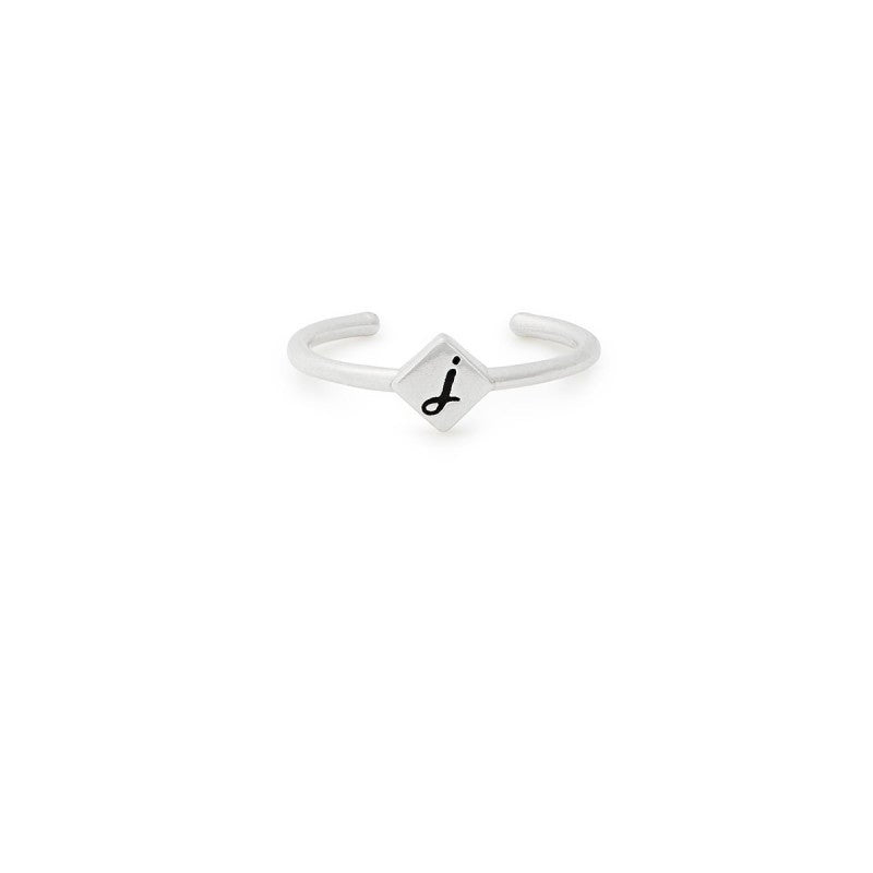 ALEX AND ANI Initial J Adjustable Ring