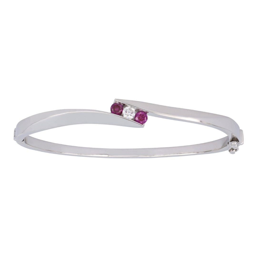 Purple Diamond Bangle (Purple Diamond 0.36 cts. White Diamond 0.19 cts.) Not Net