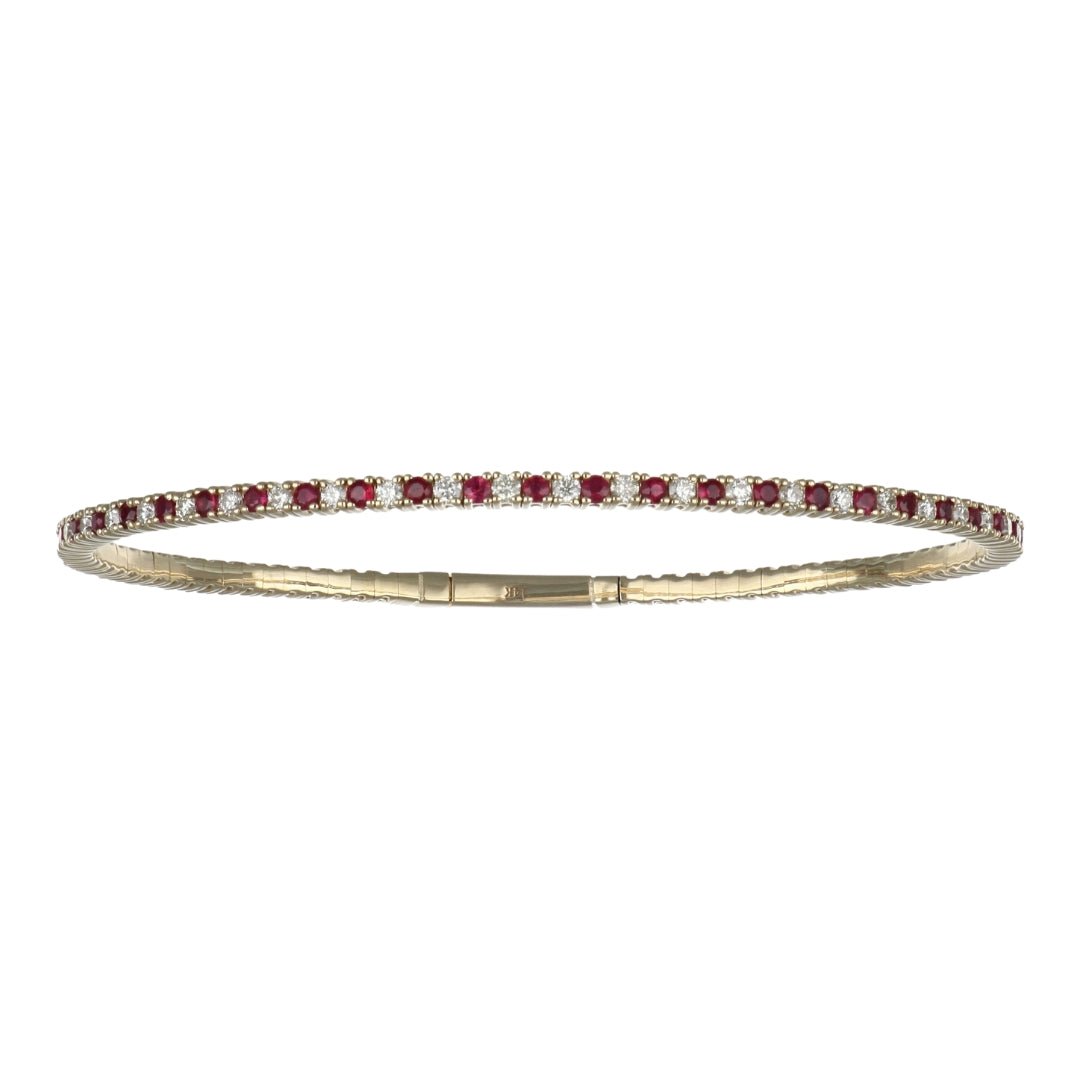 Ruby Bangle (Ruby 1.23 cts. White Diamond 0.99 cts.) Not Net