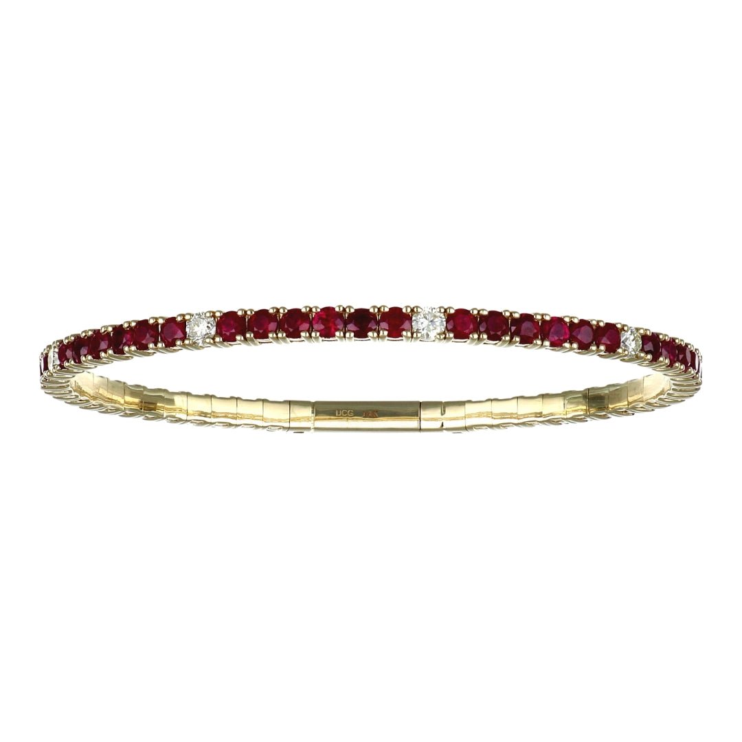 Ruby Bangle (Ruby 5.82 cts. White Diamond 0.96 cts.) Not Net