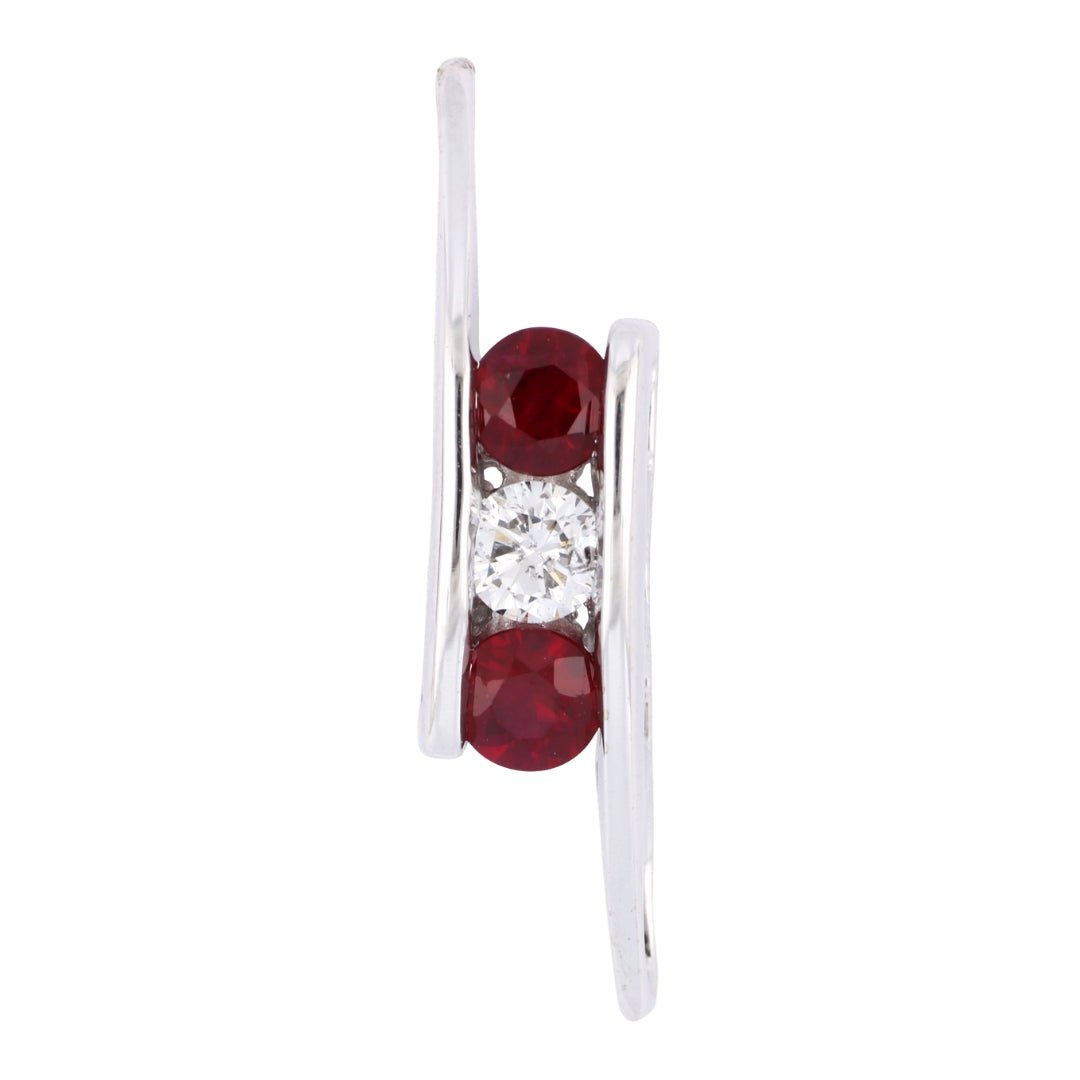 Ruby Pendant (Ruby 0.46 cts. White Diamond 0.17 cts.) Not Net