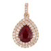 Ruby Pendant (Ruby 1.14 cts. White Diamond 0.33 cts.) Not Net