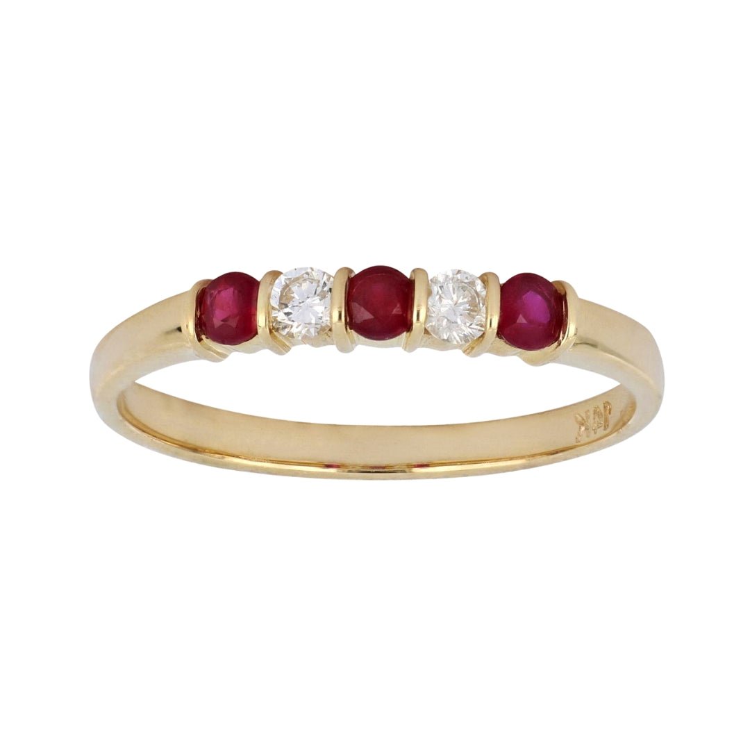 Ruby Ring (Ruby 0.24 cts. White Diamond 0.12 cts) Not Net