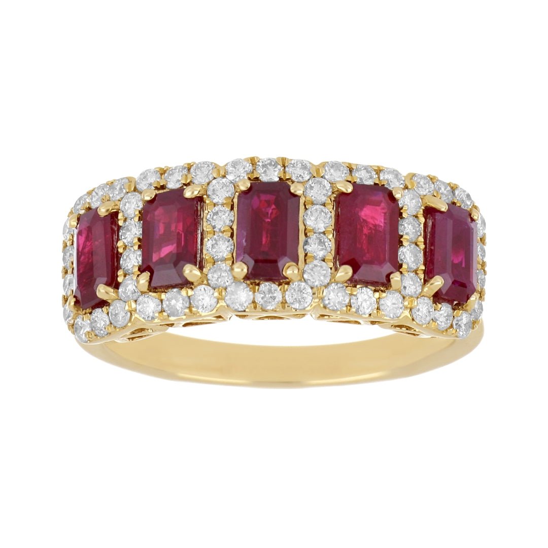 Ruby Ring (Ruby 1.52 cts. White Diamond 0.54 cts.) Not Net