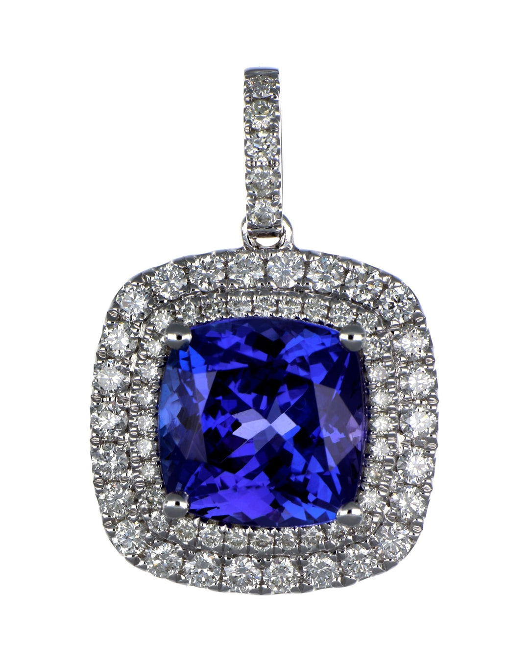 Tanzanite Ladies Pendant (Tanzanite 4.42 cts. White Diamond 0.73 cts.) Not Net