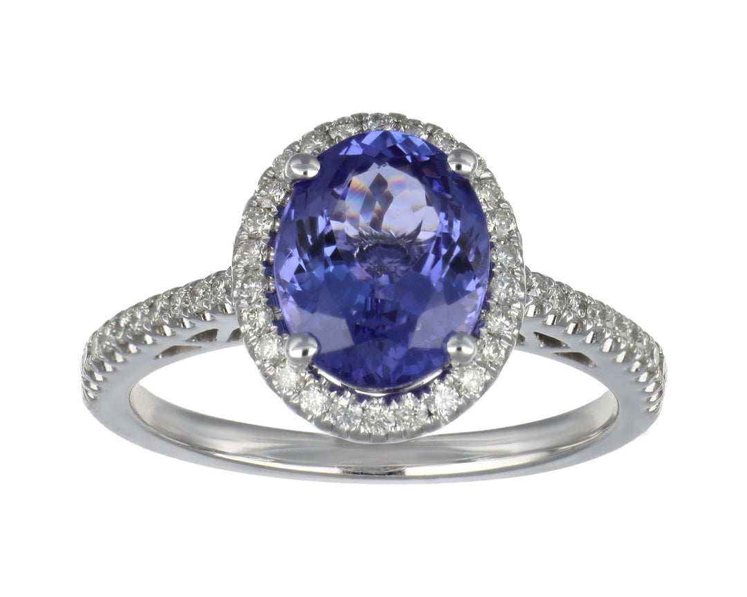 Tanzanite Ladies Ring (Tanzanite 2.62 cts. White Diamond 0.36 cts.) Not Net