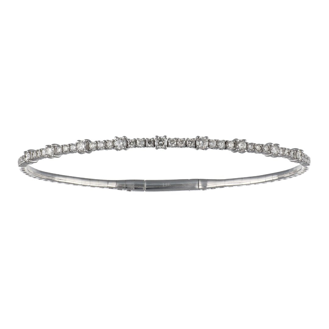 White Diamond Bangle (White Diamond 0.92 cts.) Not Net