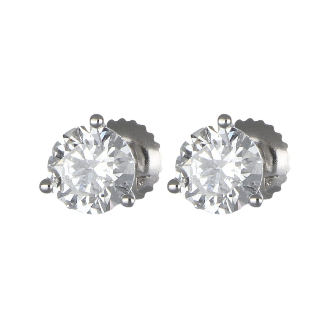 White Diamond Earrings (Lab Grown White Diamond 1.81 cts. F - G SI) Not Net