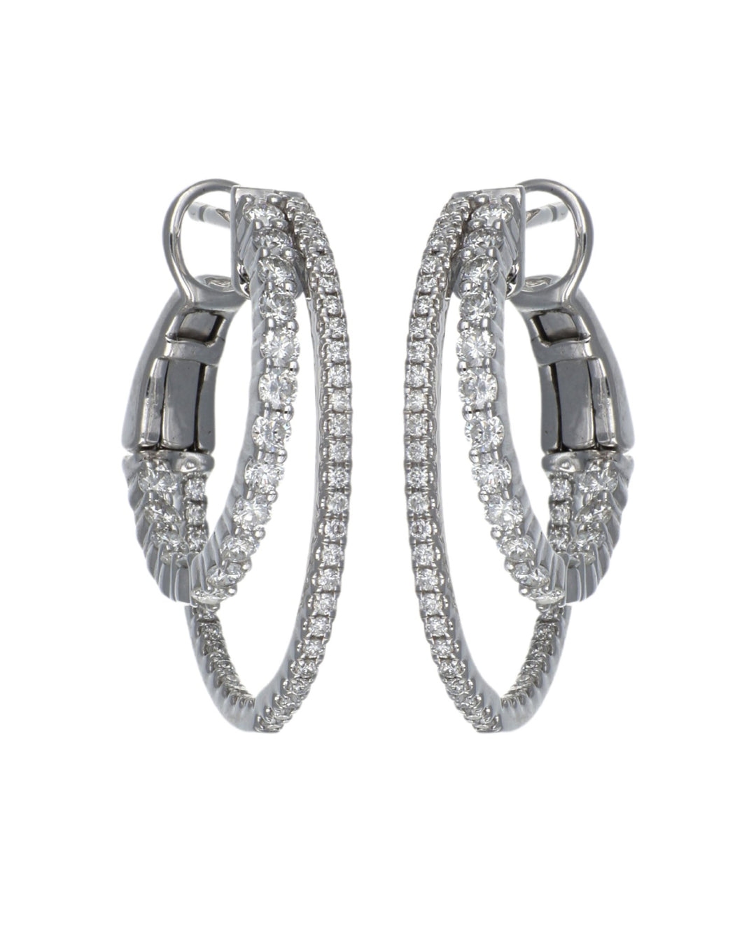 White Diamond Earrings (White Diamond 0.93 cts.) Not Net