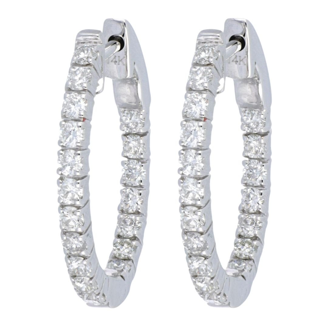 White Diamond Earrings (White Diamond 1.05 cts.) Not Net