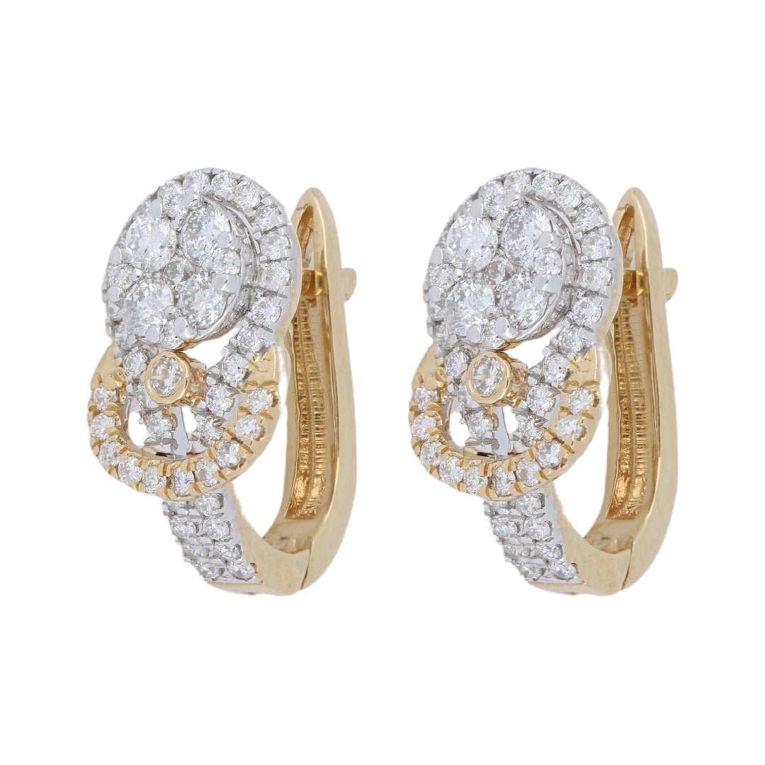 White Diamond Earrings (White Diamond 1.06 cts.) Not Net