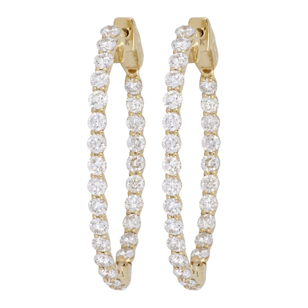 White Diamond Earrings (White Diamond 3.89 cts.) Not Net