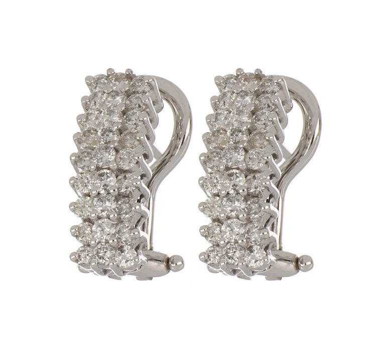 White Diamond Ladies Earrings (White Diamond 0.92 cts.) Not Net