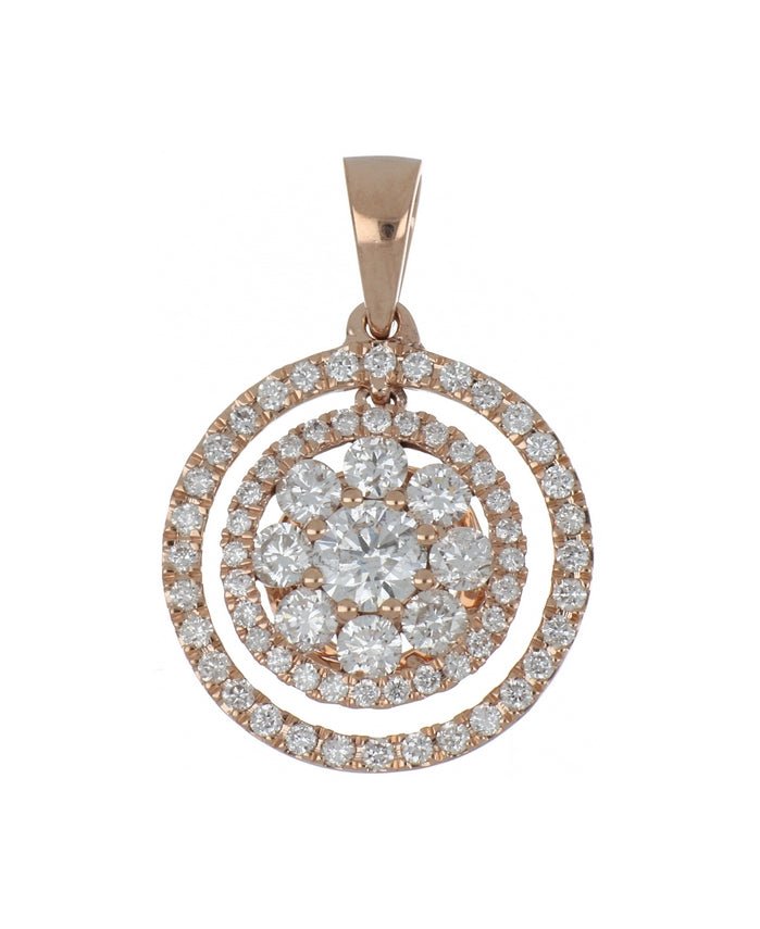 White Diamond Ladies Pendant (White Diamond 0.18 cts. White Diamond 0.6 cts. 1.76 grams) Not Net