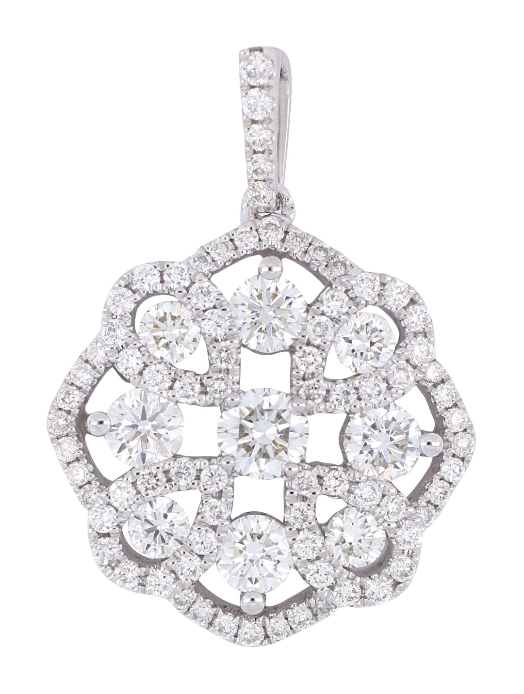 White Diamond Ladies Pendant (White Diamond 1.03 cts.) Not Net