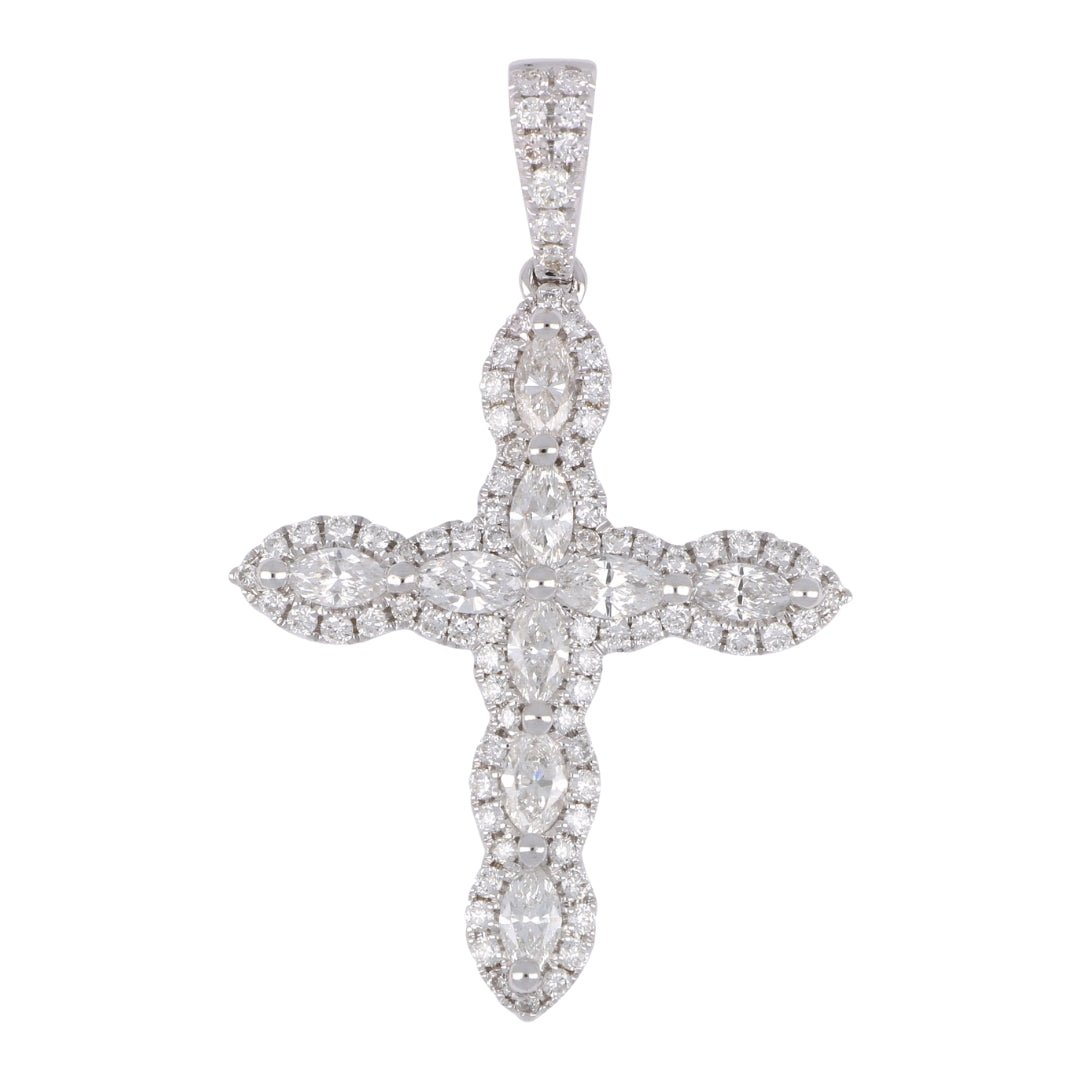 White Diamond Pendant (White Diamond 0.71 cts. Round White Diamond 0.44 cts.) Not Net