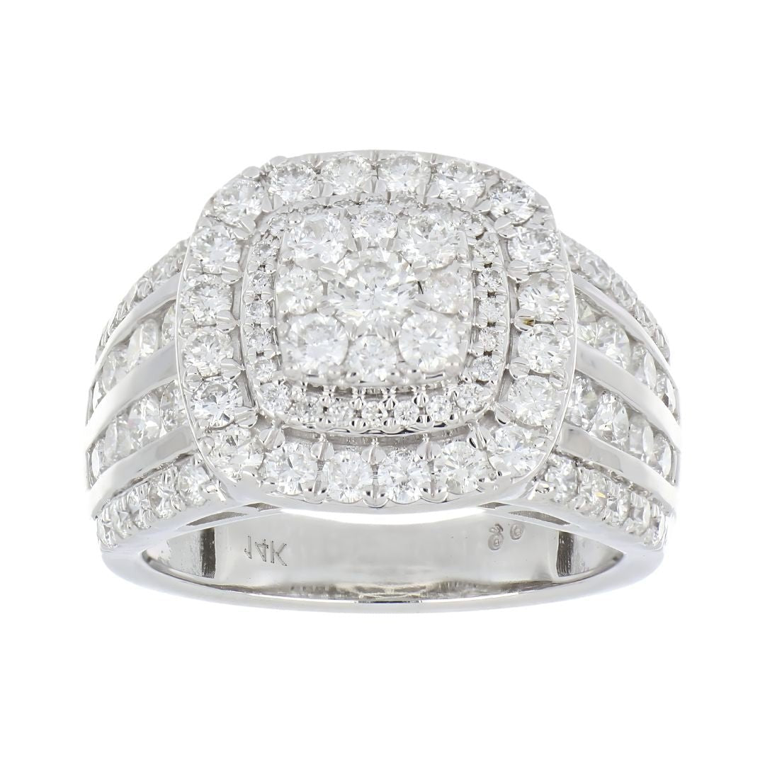 White Diamond Ring (White Diamond 2.09 cts.) Not Net