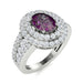 14kt Gold Oval Natural Color Changing Alexandrite Ladies Ring (Alexandrite 2.00 cts. Diamonds 1.25 cts.)