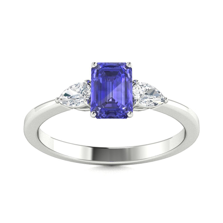 18KT Gold Tanzanite and Diamond Ladies Ring (Tanzanite 1.50 cts. White Diamonds 0.40 cts.)