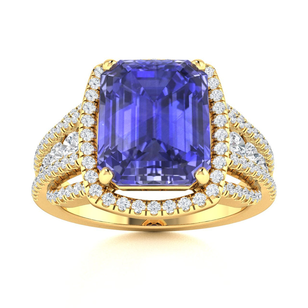 18kt Gold Tanzanite and Diamond Ladies Ring (Tanzanite 3.00ct Diamonds 0.75cts)